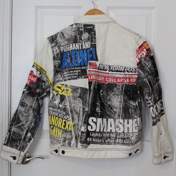 Filles A Papa Denim 2000's Tabloid Jacket - Picture 3 of 13